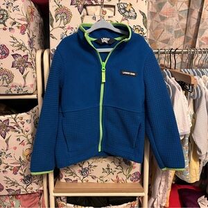 Lands' End Kids Blue and Green Zip-Up Hoodie